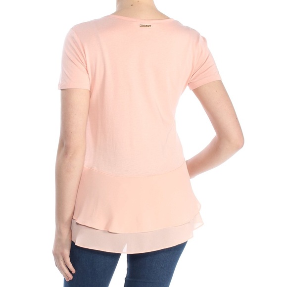 MICHAEL Michael Kors Petite Tiered Peplum-Hem Top - Picture 4 of 9